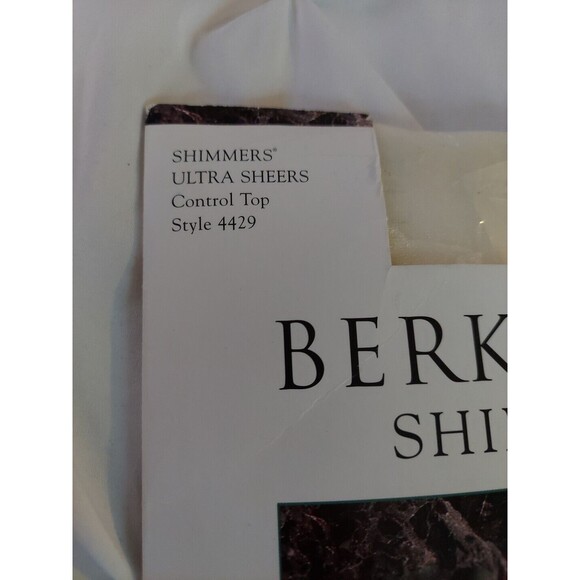 Vintage Berkshire Shimmers Ultra Sheer Control Top Pantyhose, IVORY Size 2/Plus - Picture 2 of 10